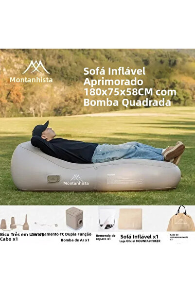 choice2 New Inflatable Sofa MOUNTAINHIKER Fast Inflatable Air Sofa Bed Outdoo...