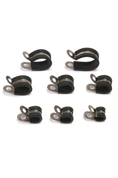 Choice5 10mm (10pcs) 10pcs/20pcs Lined P Clips Cable Mounting Hose Pipe Clamp...