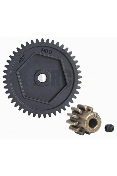 Choice One group Harden Steel Spur Gear 45T 0.8M 32P #8053 11T Motor Teeth Fo...