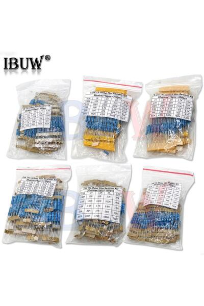 Choice5 3W 0.1R-750R each 5 150PCS 300PCS 1/4W 1/2W 1W 2W 3W Resistance 1% Me...