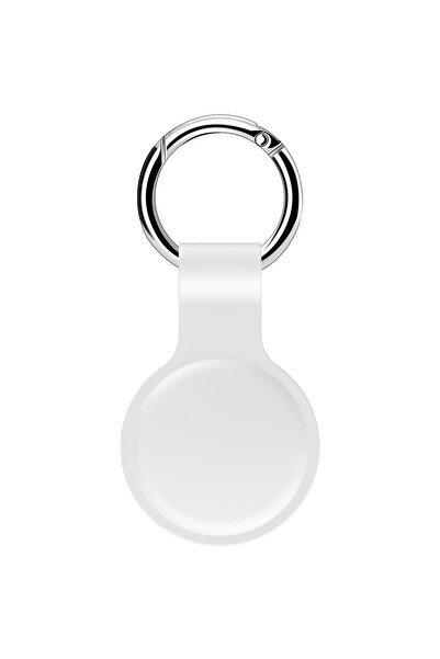 choice2 WHITE Liquid Silicone Case for AirTag Protective Cover Tracker Anti‑s...