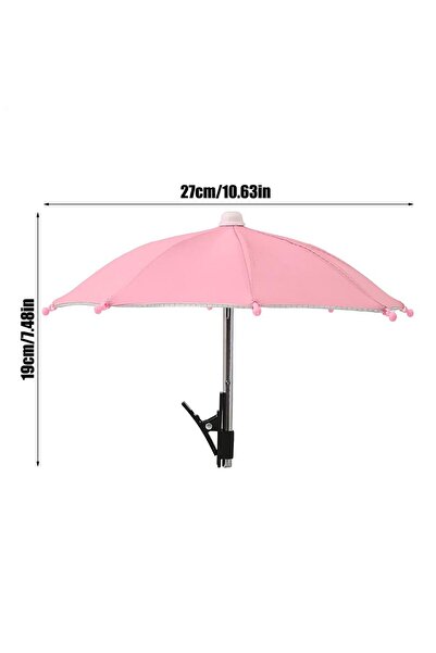 Choice Pink Cell Phone Umbrella Holder with Clip for Sun Shade Cell Phone Umb...