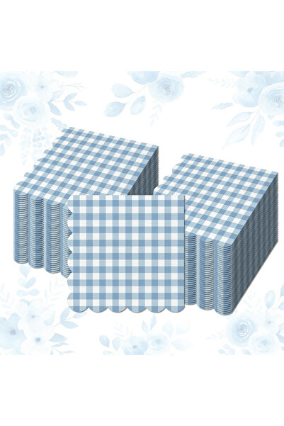 Choice22 20pcs YX037-6 20/40/60pcs Colourful Plaid Napkins Disposable Dinner ...