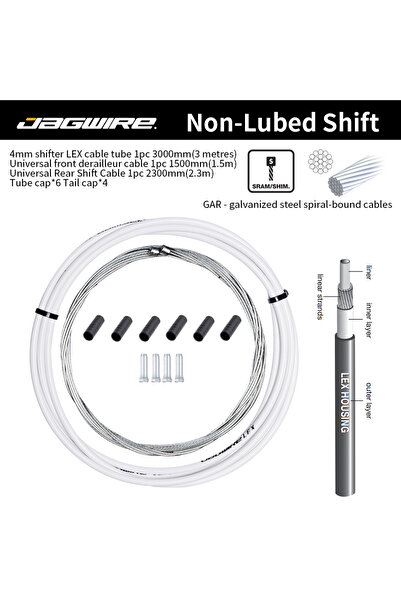 Choice Lex White shift set JAGWIRE 2-3meters MTB Road Bike Bicycle Derailleur...