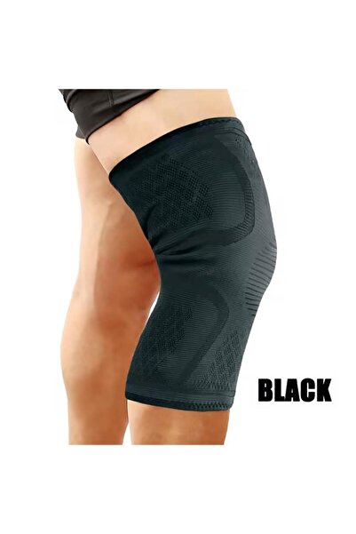 Choice L black-1pc 1/2PCS Fitness Running Cycling Knee Support Braces Elastic...