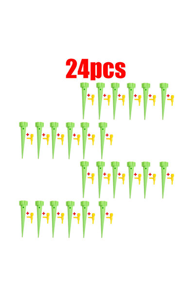 Choice8 Green-24Pcs 6-24pcs Auto Adjustable Drip Spike Water Bottle Irrigatio...