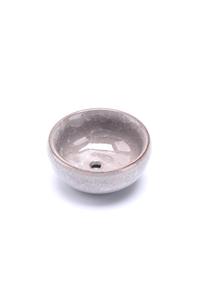 Choice6 Beige Cute Ice-Crack Glaze Flower Ceramics Succulent Planter Mini Pla...