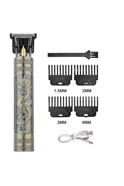 Choice7 060-BronzeDragon Professional Beard Trimmer for Men Zero Gapped T-Bla...