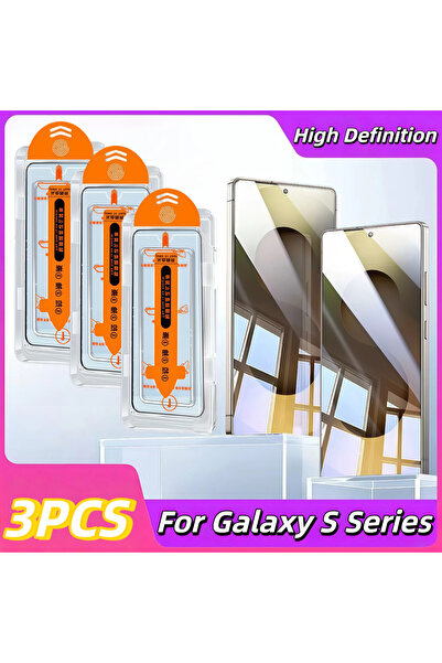 Choice6 Galaxy S26 3PCS HD Tempered Glass Screen Protector with 9H Hardness f...