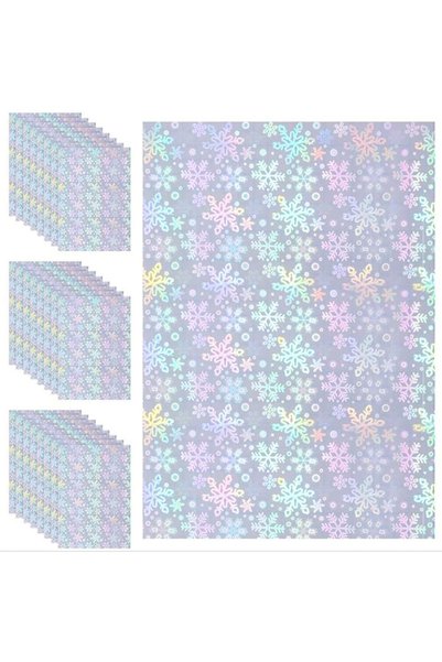 choice2 10pcs Snow Holographic Glitter Laser Self Adhesive Waterproof Vinyl S...