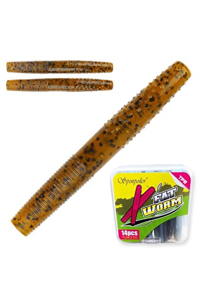Choice Color-A Spinpoler Fat Worm Soft Bait Senko Artificial Swimbait Fishing...