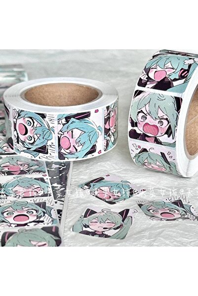 BANDAI 500PCS 500PCS Japanese Classic Anime Hatsune Miku Roll Sticker Handbil...