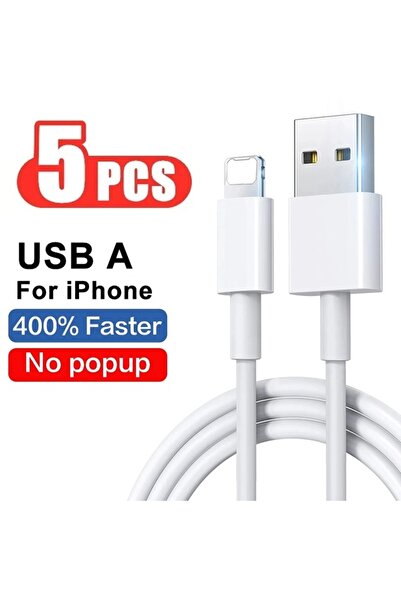 Choice5 1m Tpu Ip Cable 5Pcs 30W 1M 2M Fast Charging Cable For iPhone 14 13 1...