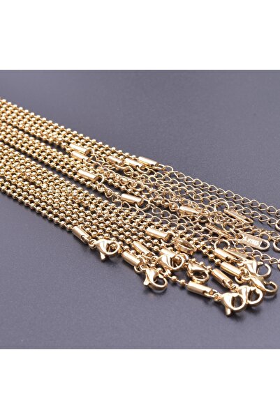 Choice 45cm-Adjustable N17-Width 2mm 10pcs/Lot Gold Color Stainless Steel Cha...