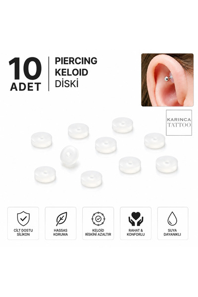 Karınca Piercing Piercing Keloid Diski Bump Yara Önleyici Bioplast Karınca Ta...