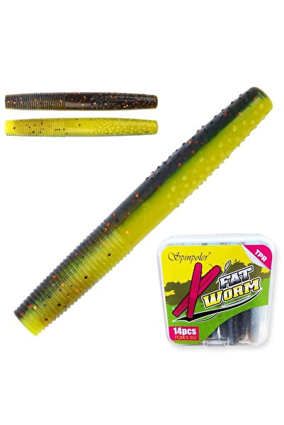 Choice طُعم صيد سمك Color-D Spinpoler Fat Worm Soft Bait Senko الاصطناعي للسب...