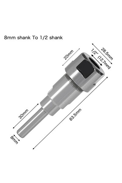 Choice1 8 to 12.7mm Router Bit Extension Rod Collet Engraving Machine Extensi...