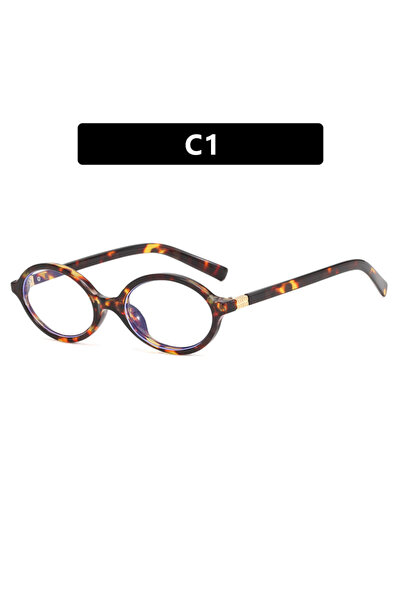 Choice AS leopard clear Vintage Oval Sunglasses NEW Women Luxury Brand Design...