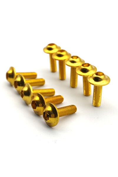 choice2 M6x20mm Gold 10/100pcs M6 X 20mm Black Red Blue Gold Anodised Alumini...