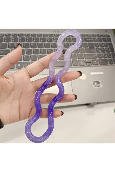 choice2 C Gradient Silicone Bendable Snake Fidget Toy Stretchable Sensory Str...