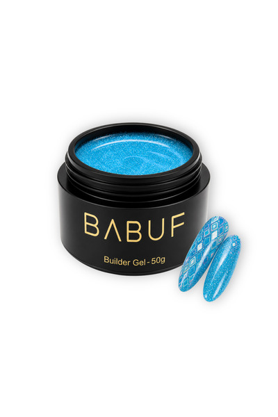 BABUF Gel de construcție UV autonivelant Mermaid | Turcoaz Electric | MBG 9 |...