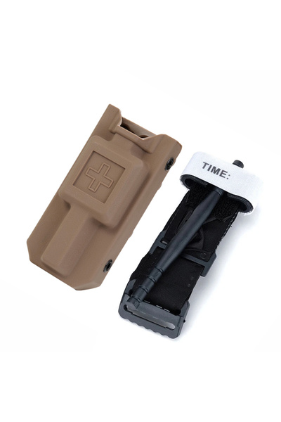 Choice khaki suit Outdoor EMT Tourniquet Nylon Storage Box Simple Medical Equ...