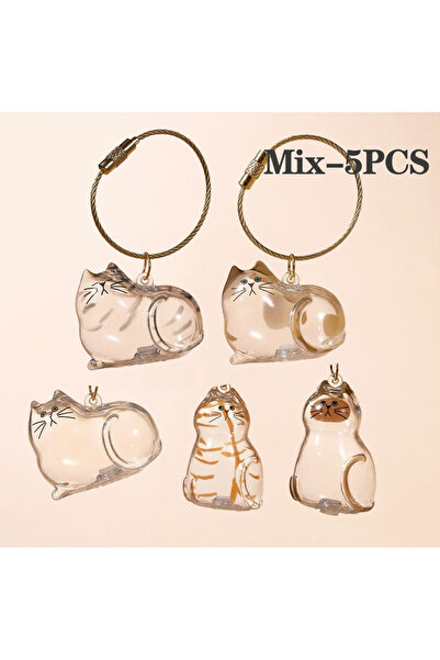 Choice6 Mix-5PCS Pet Hair Keepsake Box Memorial Bottle for Cat Fur Storage Co...