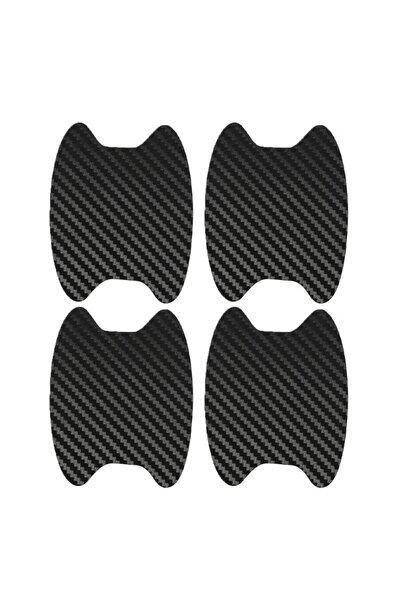 Choice 4pcs Black 4Pcs Car Door Handle Bowl Scratch Protective Sticker Silver...
