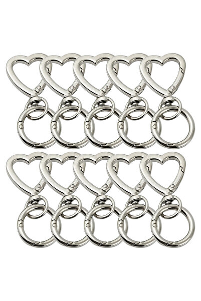 Choice10 10 Sets Silvery 5/10/20/40 Sets Double Opening Swivel Keychain Clips...