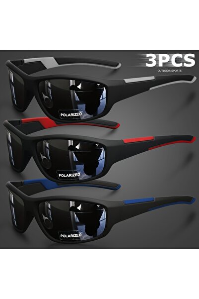 Choice 3PCS-3 Sports Polarized Sunglasses for Men Lightweight Night Vision Ma...