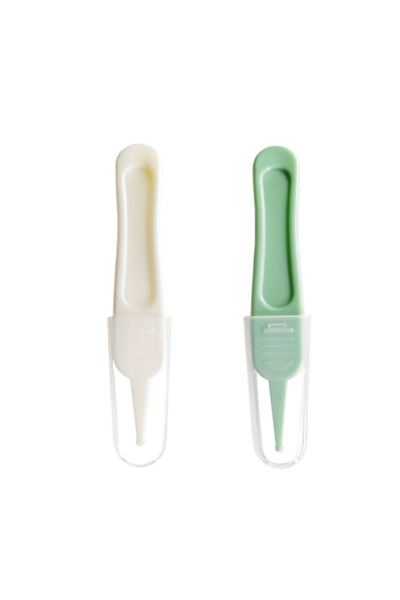 Choice7 2pcs white green Baby Plastic Tweezers Nose Cleaner Tool Kids Safety ...
