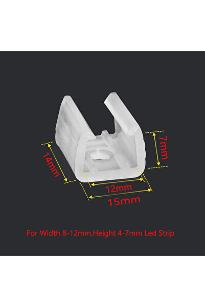 Choice 50 Pcs For W8-12mm Led Connector Fix Clips Plastic Accessories Mountin...