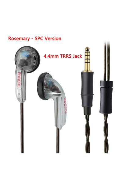Choice 4.4mm White LinePlug FAAEAL Rosemary Flat Head Earbuds 3.5mm Standard/...