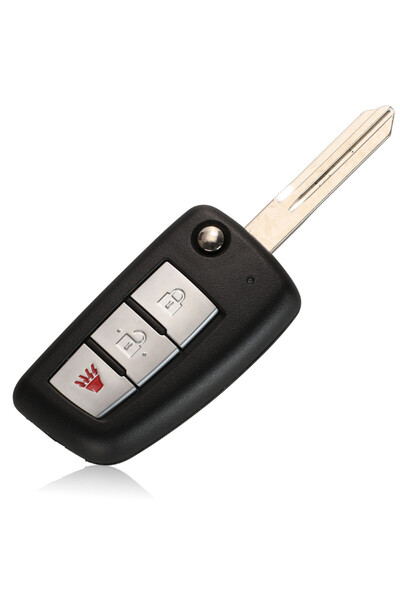 choice2 3 Button v Panic jingyuqin 2/3 BTN Remote Car Key Shell For Nissan Qa...