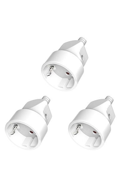 Choice1 250V EU Female socket white 3pcs EU Schuko Plug Coupling 2-Pole Germa...