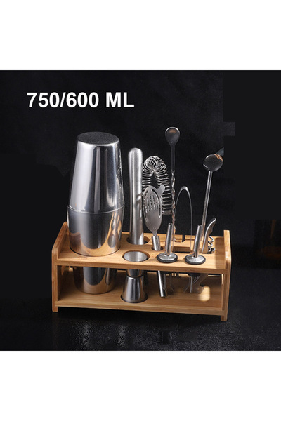Choice5 خلاط كوكتيل بوسطن من الفولاذ المقاوم للصدأ UPORS، مقاس 750×600، 11 قط...