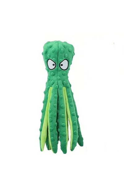 Choice1 green Dog Squeaky Toys Octopus - No Stuffing Crinkle Plush Dog Toys f...