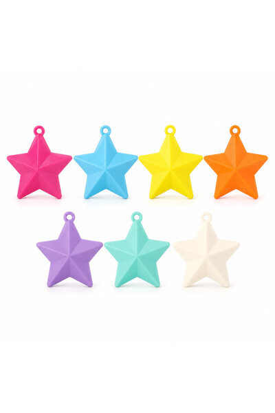 Mirific Party Greutate pentru baloane, culori asortate, 9×9 cm, stea