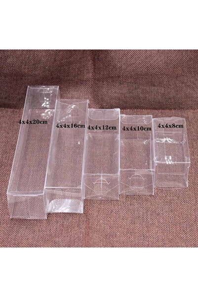 Choice 10box 4x4x10cm 1lot=10pcs 4x4x8/10/12/16/20cm Wholesale NewClear PVC B...