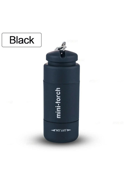 Choice Black USB Rechargeable LED Multifunctional Strong Light Pocket Keychai...