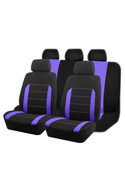 Choice Purple 5 seat AUTOKING Universal Fabric Car Seat Covers Fit For Most C...