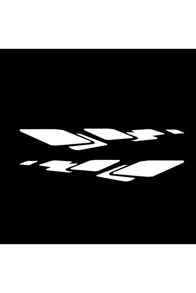 Choice3 30x4cm WHITE 1 pair of stickers decal sticker decor motorcycle scoote...