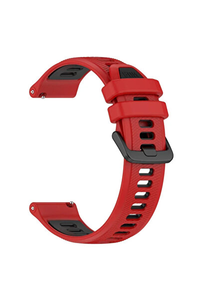 Choice 22mm Red black Soort Strap Silicone Watch Band 22mm 20mm For TicWatch ...