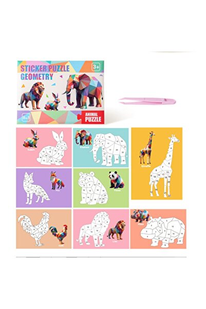 Choice Style A Paper 3D Geometric Sticker Books Educational Toys Montessori D...