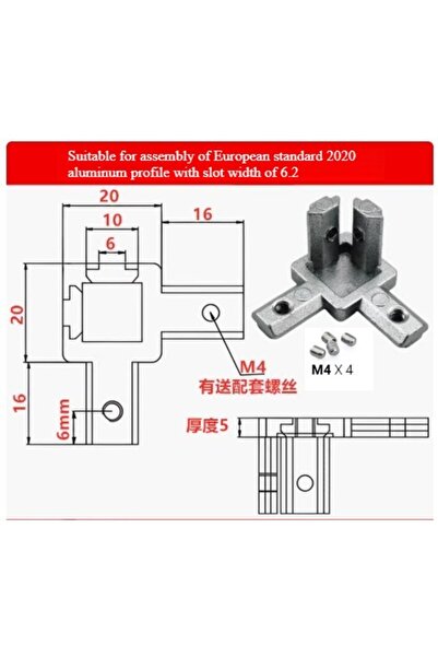 Choice3 2020 Silver 8Pcs Openbuilds 3-Way End Corner Bracket Connector for Al...