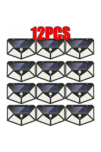 Choice3 12Pcs-100LED New Upgrade Solar Street Light 12/8/6/4/2/1Pcs Outdoor S...