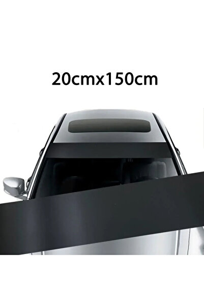 Choice Type B Matte Black Car Sunshade Stickers Auto Front Windshield 3D Viny...