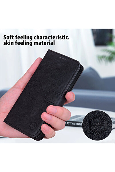 Choice58 Moto Edge 40 Neo Black Magnetic Flip Leather Cover Wallet Case For M...