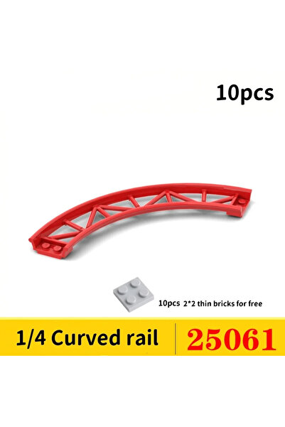 Choice1 10pcs-25061 10PCS Track Roller Coaster Model Railway City Train Techn...