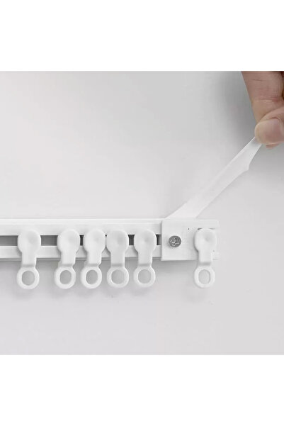 Choice 300cm Side Mount Self Adhesive Curtain Sliding Track Without Punching ...